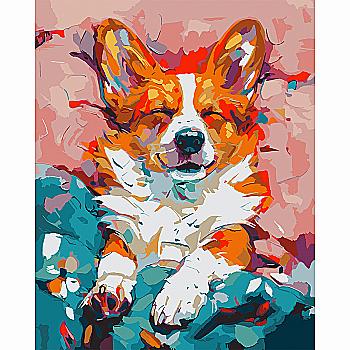 Картина за номерами SANTI "Улюблений коргі" 40*50 см, 955747