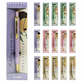 Ручка сувенирная шариковая VILNI/W, ТМ "Be Happy"