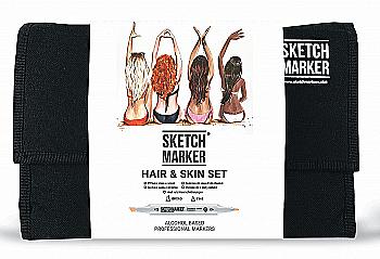 Набір маркерів SketchMarker Відтінки волосся і тіла, 24 шт, 24skin