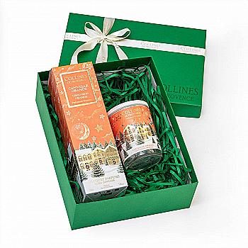 Подарунковий набір "Апельсин-кориця" Collines de Provence: дифузор 100 мл, свічка 180 г, A2502OC