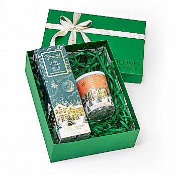 Подарунковий набір "Зоряна ніч" Collines de Provence: дифузор Зоряна ніч 100 мл, свічка Апельсин-кориця 180 г, A2502SN