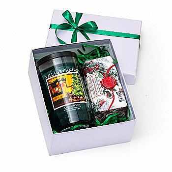 Подарочный набор "Рождественская елка": мыло Зимний лес MDW 246 г, свеча Рождественская елка VC 538 г, A2502WFT