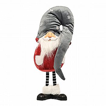 М`яка іграшка Гном, 40 см, червоний з сірим, 877-234