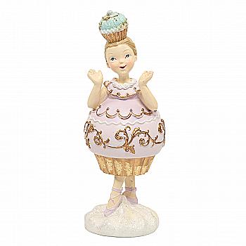 Статуетка декоративна "Леді-капкейк" 17 см, 2 дизайни, 838-392