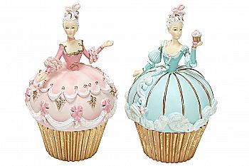 Шкатулка декоративная "Принцесса-капкейк" 15,5 см, 2 дизайна, 838-395