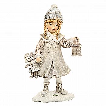 Фігурка декоративна "Дівчинка з ліхтариком" 12,5 см, 192-211