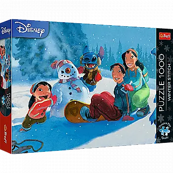 Пазл "1000 Премиум Плюс" - Рождественский Стич, Trefl, 12100