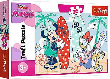 Пазл "30" - Mickey&friends, Красочная Минни, Trefl, 18302