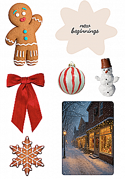 Стикерпак 3D А7 "New year" Cobart