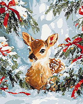 Картина по номерам 40x50 см "Сказка среди елей", BS54495