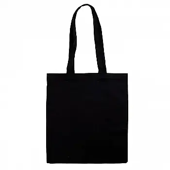 Сумка 38*42 см, ручка 70 см, чорна, бавовна 200 г/м2, ROSA Talent