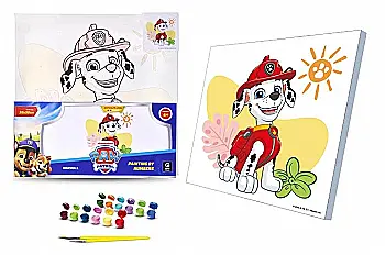 Набор для росписи по номерам в обложке 30х30 см "Щенячий патруль: Маршал", 913-013