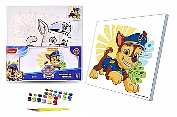 Набор для росписи по номерам в обложке 30х30 см "Щенячий патруль: Гончик", 913-011