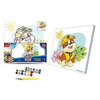 Набор для росписи по номерам в обложке 30х30 см "Щенячий патруль: Кремез", 913-012