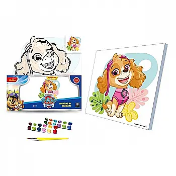 Набор для росписи по номерам в обложке 30х30 см "Щенячий патруль: Скай", 913-009