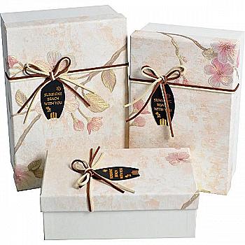 Подарункова коробка прямокутна, "Квіткові візерунки", 23*16*9,5 см, 1103445503