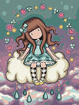 Набір для розпису по номерах 30*40 см "April`s Showers Santoro Gorjuss Collection", KHO8672, ТМ "Ideyka"