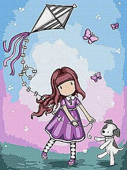 Набір для розпису по номерах 30*40 см "Don’t Fly Away Santoro Gorjuss Collection", KHO8585, ТМ "Ideyka"