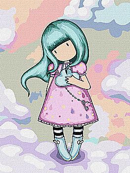 Набір для розпису по номерах 30*40 см "Ostara Santoro Gorjuss Collection", KHO8588, ТМ "Ideyka"