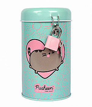 Копилка круглая Yes "Pusheen" металл., 13*7,6 см, 708579