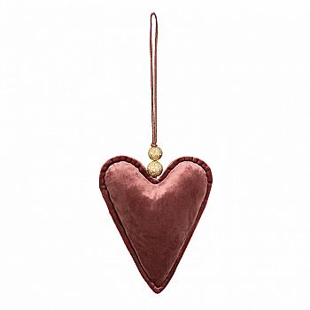 Серце плюш (рожевий) 17 см, 108590