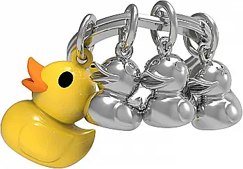 Брелок Metalmorphose "Animal Fashion Duck Family"