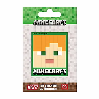 Наклейка 2D Yes "Minecraft. Alex", 708509
