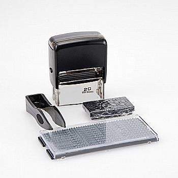 Штамп самонаборной пласт. 6(8)-стр. 50х30 мм (2 кассы) эконом упаковка, 4929_P3