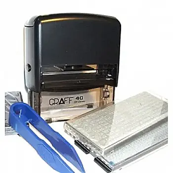 Штамп самонаборной пласт. 6(5)-стр. 58х22 мм (2 кассы) эконом упаковка, 40_DIY ECONOM