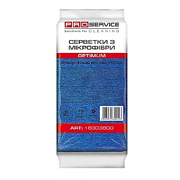 Салфетки PRO из микрофибры Optimum 30*30, 10 шт, синие
