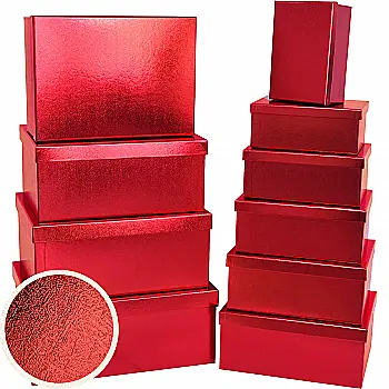 Подарункова коробка прямокутна, bordo Блиск, 21*15*8,5 см, 1410038002