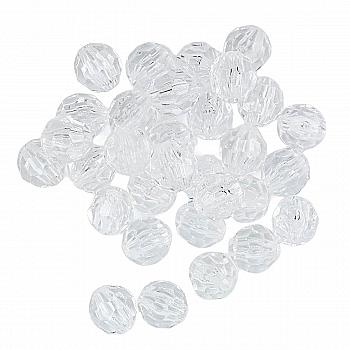 Бусины акриловые прозрачные Ball-3AA001-D1, 8 мм, 8 грамм, A01-хрустальный