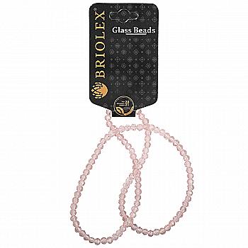 Бусины стеклянные граненные A040-Rondelle-100-D1, 4 мм, 1 нить, A019-Blush Rose