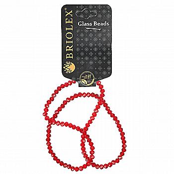 Бусины стеклянные граненные A040-Rondelle-100-D1, 4 мм, 1 нить, A028-Siam