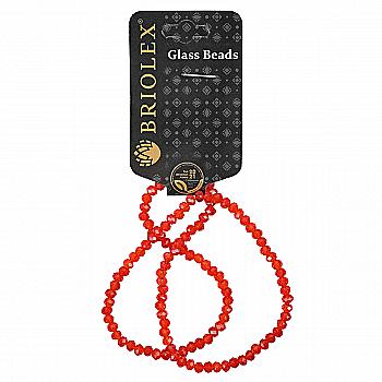 Бусины стеклянные граненные A040-Rondelle-100-D1, 4 мм, 1 нить, B025-Light Siam AB