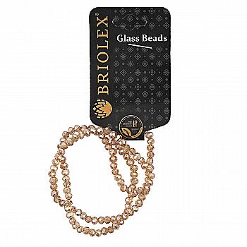 Бусины стеклянные граненные A040-Rondelle-100-D1, 4 мм, 1 нить, C001-Golden Amber on Crystal