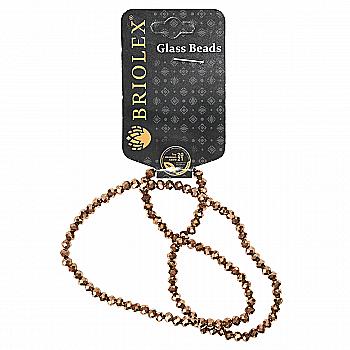 Бусины стеклянные граненные A040-Rondelle-100-D1, 4 мм, 1 нить, R000-Red Gold