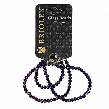 Бусины стеклянные граненные A040-Rondelle-100-D1, 4 мм, 1 нить, U000-Burgundy Copper