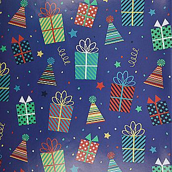 Папір для пакування подарунків НР, 0,7*1 м, 4233