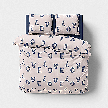 Постельное белье LeLIT Р-0208, Полисатин, Евро (50/70)