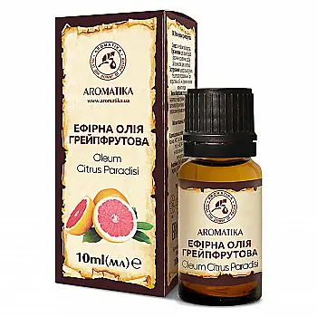 Олія ефірна Ароматика, грейпфрутова 10 мл