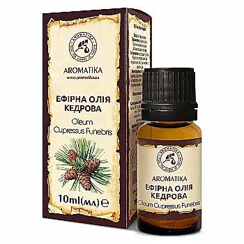 Олія ефірна Ароматика, кедрова 10 мл