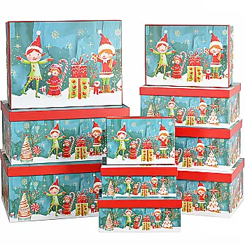 Подарункова коробка прямокутна НР, "Казкові Ельфи", 27*20*11,5 см, 111010415