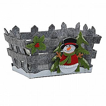 Кашпо Новий рік, з фетру, 5-38435