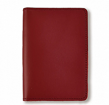 Докхолдер красный базовый кожаный.