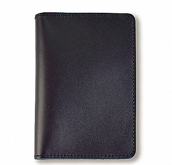 Докхолдер черный базовый кожаный.