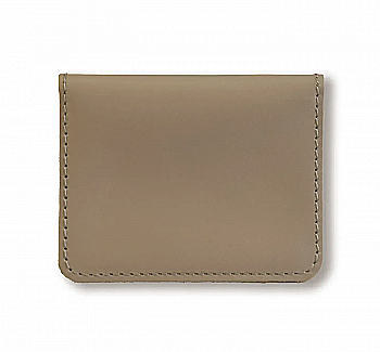 Картхолдер бежевий базовий шкіряний