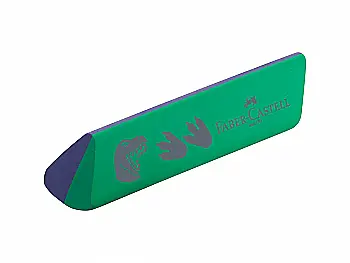 Гумка вінілова PVC & DUST-free серії Dino, зелено-синій, 188750 Faber-Castell