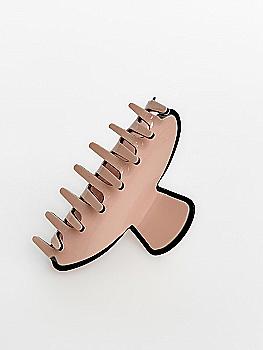 Краб глянцевый розовый с черным кантом треугольный, 7 см, N019-6