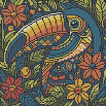 Набір з алмазною мозаїкою "Вітраж. Тукан" 30*30 см, AMO8332, ТМ "Ideyka"